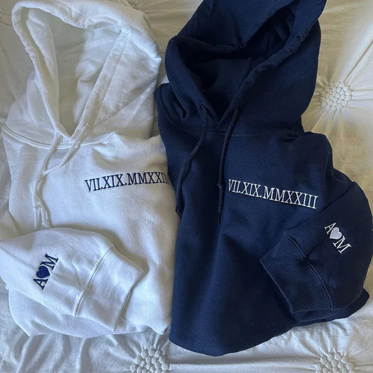 Custom Roman Numeral Hoodie