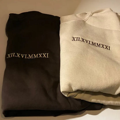 Custom Roman Numeral Hoodie