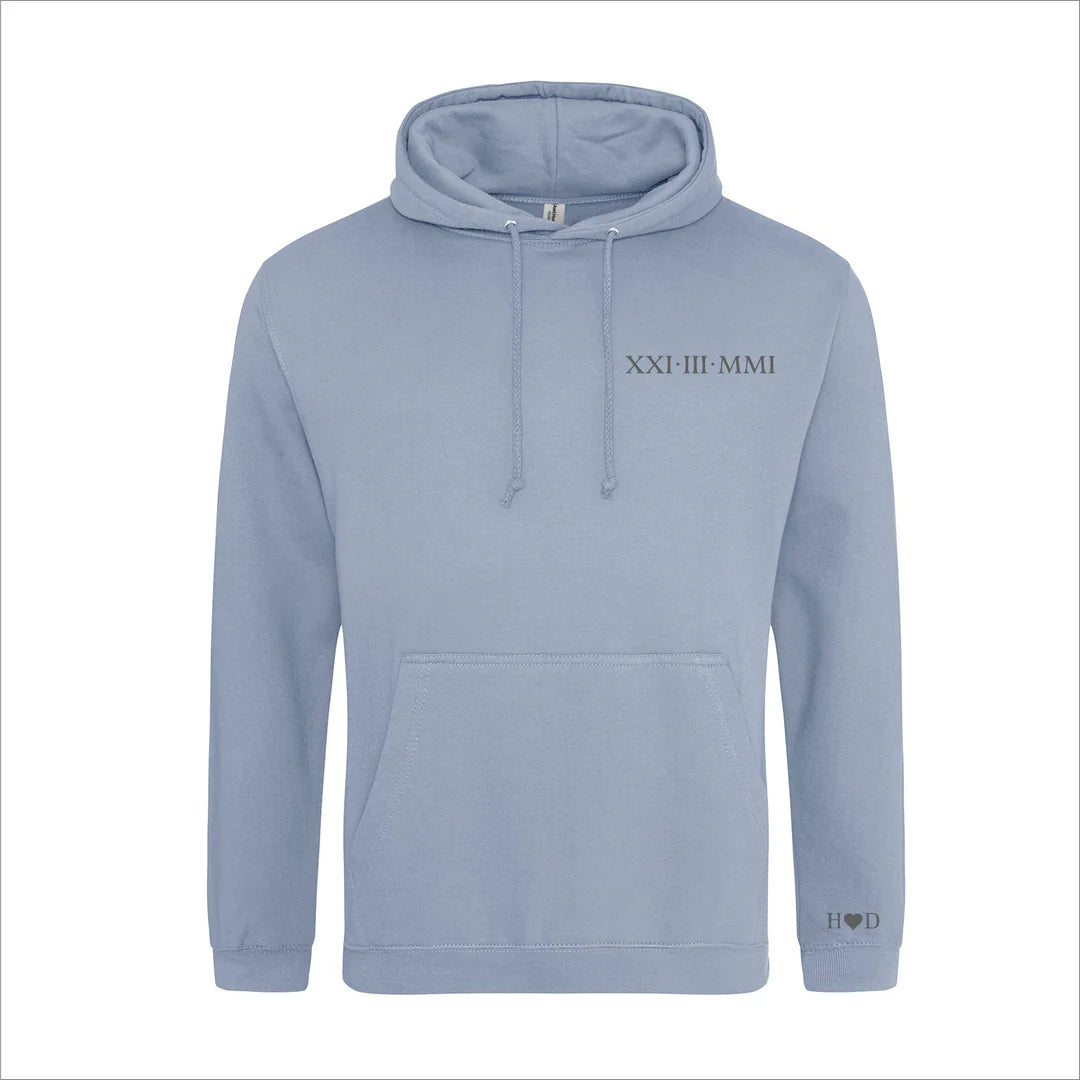 Custom Roman Numeral Hoodie